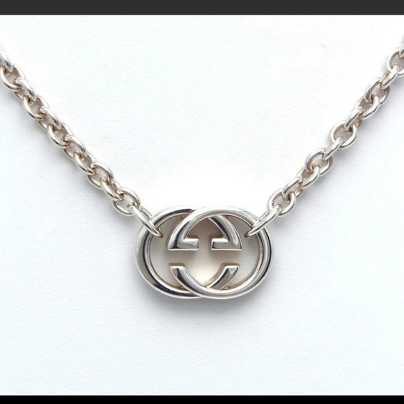 Gucci Luxury Necklace Sterling Silver 16inch chain - Picture 4 of 11